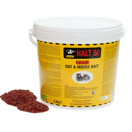 Halt 50 Pied Piper Rat & Mouse Bait Grain