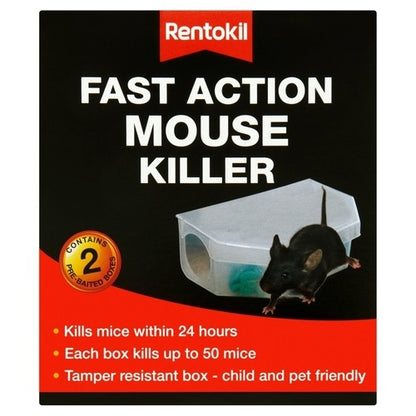 Rentokil Fast Action Mouse Killer - Twin Pack